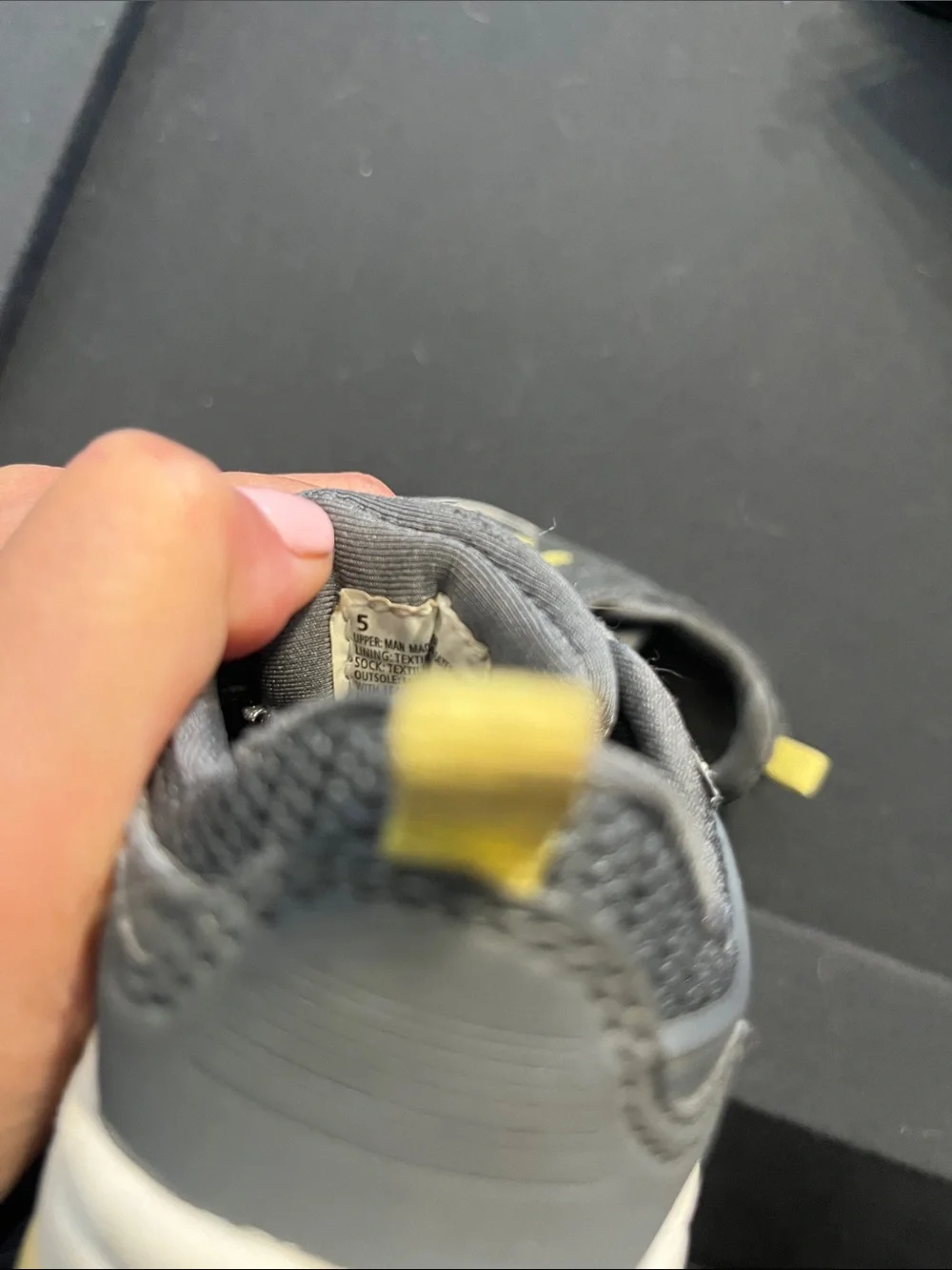 Cat & Jack Gray and Yellow Toddler Sneakers